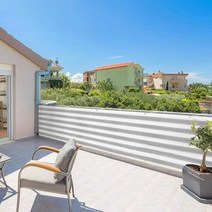 럭키줌마 테라스 발코니 가림막 휀스 베란다가리개 담장가림막 울타리펜스 난간 래티스, 패브릭 그레이 단색