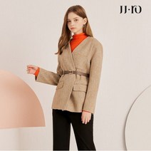 JJ지고트 JJ.ro 울 캐시미어 하운드 투스 코트 GLAA0CTR2
