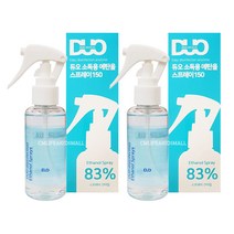 듀오 소독용 에탄올 스프레이, 2개, 150ml