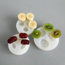 안산 공방 캔들왁스 캔들 DIY 말린 과일 양초 실리콘 금형 대추 키위 바나나 슬라이스 3D 너트 초콜릿 퐁당 QQ 캔디 비누 만들기 시뮬레이션 음식, 3PCS A SET