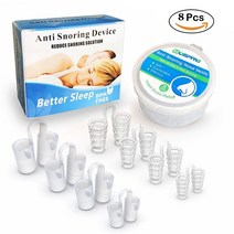 8 pcs 안티 코골이 코 클립 더 나은 수면을위한 통기성 코골이 스토퍼 보조 비강 확장기 안티 코골이 장치