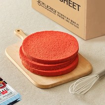 장가네제과 [박스] 수제 레드벨벳케이크시트 1BOX (아이스박스 포장 불가 상품)(평일 오후 3시까지 결제건 당일 출고 주말과 공휴일은 미출고), 레드벨벳 1호(15CM) 1BOX(36EA)
