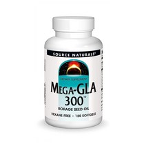 소스내추럴스 Mega-GLA 300 120소프트젤 보리지오일, 1개, 120개