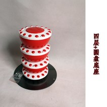 안경거치대 아이스캔디 조롱박 전시대 탕후루 과녁 휴대용 노점 공구 목제 선반, 개, 8단+원판베이스색상비고