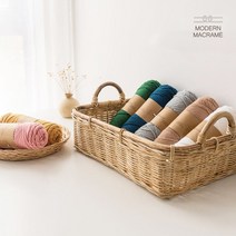 마크라메실 위빙실 3mm 13컬러 태피스트리 마크라메 재료 모던마크라메 뜨개실 마크라메실 모자뜨기 매듭공예 콘사 발매트뜨기 위빙룸 망고실 수세미실, 네이비