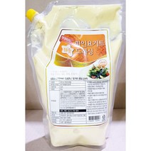 2KG 대용량 파인애플요거트 드레싱 샐러드 드래싱 셀러드 납품용 업소용 리필용 큰 벌크 식당 음식점