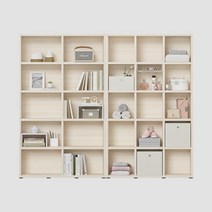 한샘 샘 와이드 책장 5단 120cm 샘 5단 120cm시공set, 크림화이트(B)