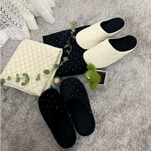 클래식 엠보 스팽클 슬리퍼