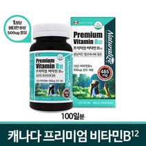 고농축 비타민B12 고함량 활성 비타민B 보충제 수용성 비군 컴플렉스 미네랄 피로회복 영양제, 1box