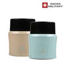 스위스밀리터리 루앙 보온죽통 LSF-350, 스카이블루, 350ml