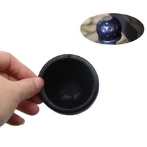 견인볼 견인장치 히치 트레일러 신상품 50MM 트레일러 볼 커버 블랙 토우 바 캡 히치 보호 자동차 범용 액, 한개옵션0