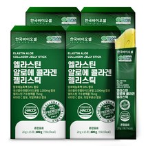 한국바이오셀 엘라스틴 알로에 콜라겐 젤리스틱, 60포, 20g