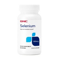 GNC 셀레늄 100mcg 베지테리안 타블렛, 100개입, 2개