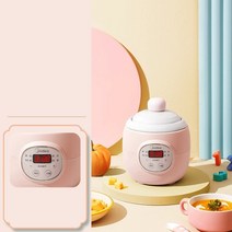 슬로우쿠커 전기 스튜 세라믹 멀티 아기 음식 요리 가전 220V, 4.pink - 220V - EU