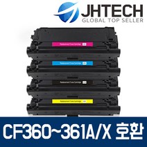 HP CF360A CF360X 토너 M553 M553DN M553N M577 M552DN, 1Ea, HP M577f 토너 CF363X 대용량 최신칩 완벽호환 빨강