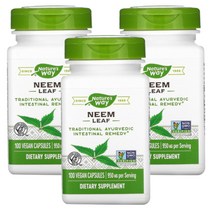 네이쳐스웨이 Neem Leaf 멀구슬나무잎 100캡슐 3팩