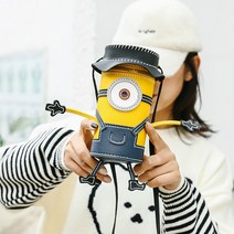 DIY 미니언즈 가방만들기 가죽공예 손바느질 방과후 수업 교구, 단품