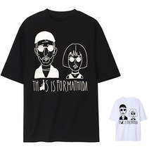 (M-5XL) 오버핏 반팔티 남자 여자 빅사이즈_마틸다