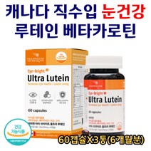 캐나다 직수입 부모님 눈에 좋은 루테인 베타카로틴 아연 마리골드꽃 비타민 빌베리 포도씨 대두레시틴 파마젠 캐나다 영양제 40대 50대 60대 성인남녀 시니어 60캡슐X3통