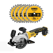 디월트 아토믹 전동 원형톱 DCS571B + 정품톱날 세트, DCS571B + 정품24T톱날5개세트