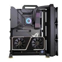 커스텀pc케이스 게이밍 오픈형 본체 데스크탑 RGB 오픈 섀시 matx 컴퓨터 섀시 랙 알루미늄 합금 atx 크리에이티브 itx 데스크탑 섀시 호스트 소형 섀시, FREE, 29.EATX-44 확장 실버