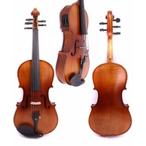 비올라케이스 16 inch electric viola 5 string spruce top 메이플 백 ebony parts viola case bow, 없음
