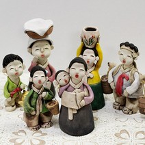 여주 도자기 인형 핸드메이드 전통 장식 인형 소품, 2. 새참