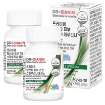 닥터시아닌 프리미엄 항산화 피부건강 스피루리나 플러스, 60정, 2개, 60정