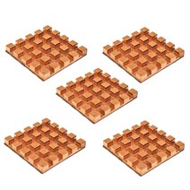 컴퓨터 구리 미니 초박형 방열판 메모리 RAM 냉각 VGA DDR MOS GPU IC 칩셋 라디에이터 쿨러 17x17mm 5 개, [01] 17x17x3mm(5pcs)