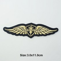 탑 건 육군 날개 천 배지 수선 장식 패치 청바지 가방 모자 의류 의류 재봉 장식 패치, 이십 일, 1개