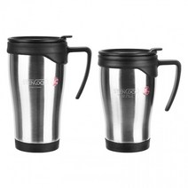 스텐락 오토 손잡이 머그컵 가성비컵 주방 리스컵 레스 잔 스테인, 14oz