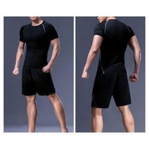 제이스토어 / 남성츄리닝반팔 딱붙는 조깅 헬스 트레이닝 1P 3컬러