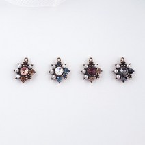 동대문153[DPC-0262]동대문 도매 악세사리 재료 부자재 글라스 큐빅 앤틱 펜던트