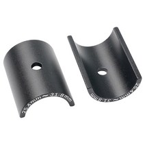 경량스템 알루미늄 합금 심 스페이서 스템 감속기 바 보어 어댑터 25.4x31.8mm 25.4mm 31.8mm, [01] Black, 01 Black