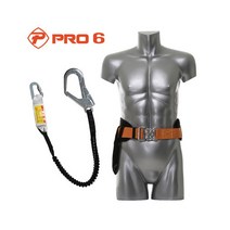 프로식스 TA-011 허리식 안전벨트 AL 엘라스틱 죔줄, 단품