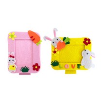 펠트 토끼 사진액자 만들기(1인셋), 단품, 단품