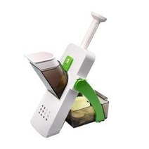 다기능 야채 커터 조절식 강판 파쇄 인공물 주방 슬라이스 수동 도구, style 1 green