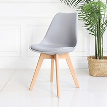 슐 인테리어 가죽 쿠션 원목 에펠체어 식탁 카페 의자 SL108, 12_그레이4P, 4개