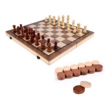 체스 판 말 접이식 나무 여행 체스판 놀이 파티 가족 세 이상 어린이용 자석, 1.Chess A SET