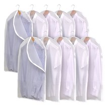 아모란나 먼지방지 사이드지퍼 행거용 옷커버 셔츠 블라우스, S사이즈 10P