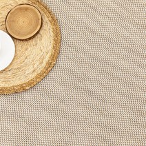 베이직 평직 단모 러그 사이잘룩 라탄 식탁 사계절 거실 카페트 4size 4color
