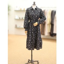 [써스데이 아일랜드] 셔츠 카라 기모 플라워 원피스 T228AOP534(1281383)