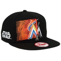 New Era 889674091664 마이애미 말린스 X 스타워즈 뉴에라 스냅백 모자 950 오리지널 핏 트럭커 캡