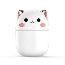 예쁜 가정용 회사용 가습기 공기 귀여운 아로마 테라피 디퓨저 침실 홈 자동차 청정기, 화이트 01