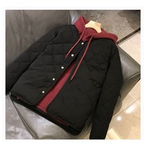 여성 노카라 경량 숏패딩 다이아 퀄팅 자켓 여자 깔깔이 누빔 점퍼 4컬러