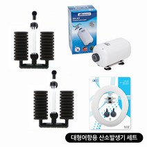 [초록끈] 2구SH-A3산소발생기세트_대형어항용45~60cm, 단품