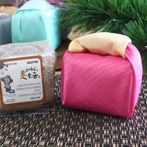 고서임의천일염 천일염 300g 함초소금 금비꽃분홍 둥근매듭 보자기 답례품, 1개, 꽃분홍금비 천일염 300g