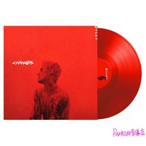 건방죽 희귀앨범 LP판 레코드 가는 길에 Justin Bieber는 제한된 Red Glue 2LP Vinyl Record