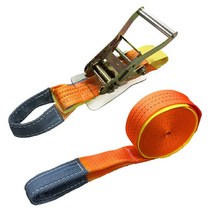 베스트 앤서 하체 고정 고정 벨트 래싱 벨트 타이 다운 와카 파단 하중 2000kg 벨트 폭 50mm 고정측 0.5m 권측 6m 래칫 벨트 I후크 로프 훅 대응 와카 아이 타입