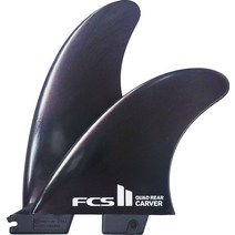 FCS2 서핑 수상스포츠 Glassflex 쿼드 리어카바 글래스 플렉스 퀴드리어핀, S